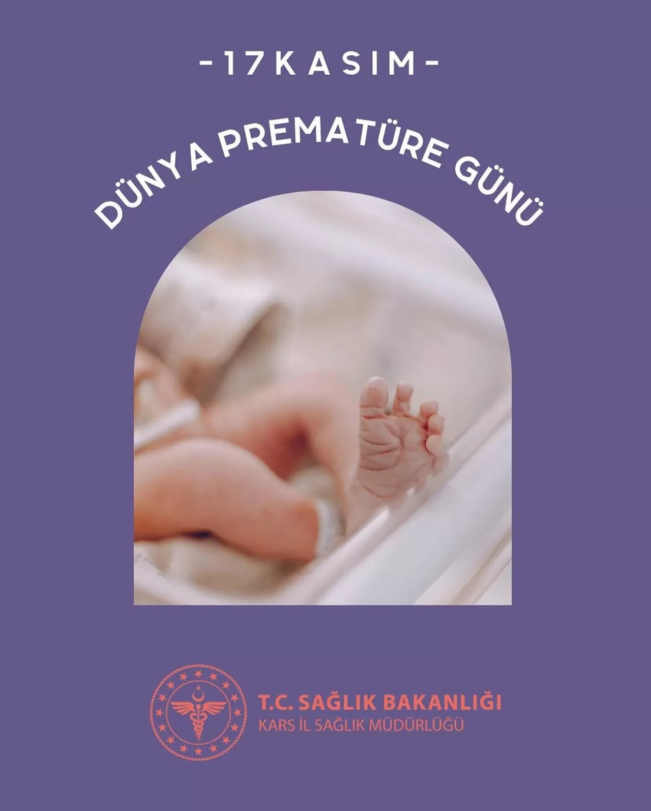 Kağızman Devlet Hastanesi'nde 17 Kasım Dünya Prematüre Günü Kutlandı