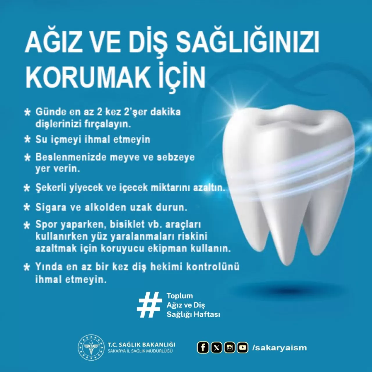 Sakarya'da Ağız ve Diş Sağlığı İçin Kritik Uyarılar Yapıldı