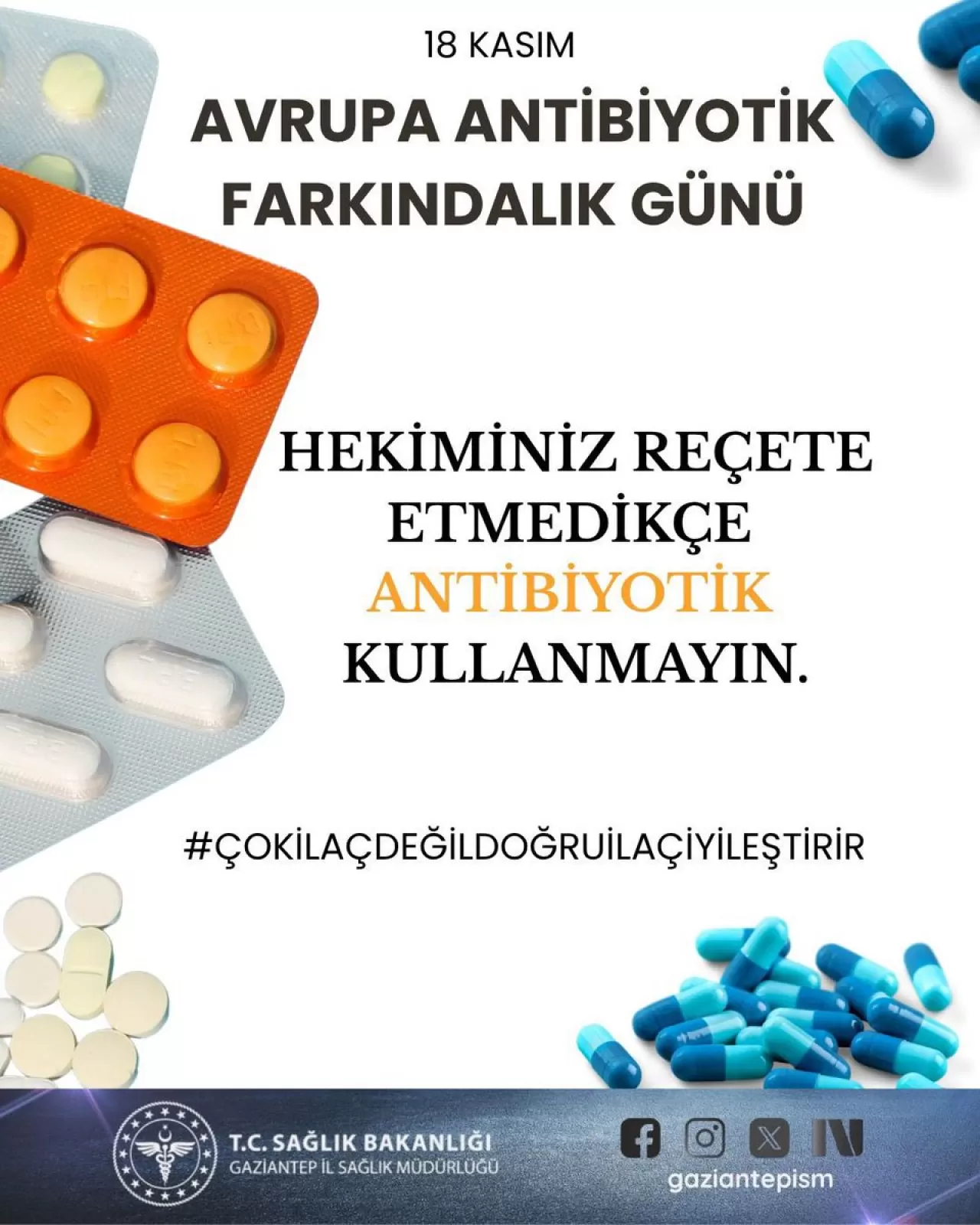 Gaziantep'te Akılcı Antibiyotik Kullanımı Vurgulandı