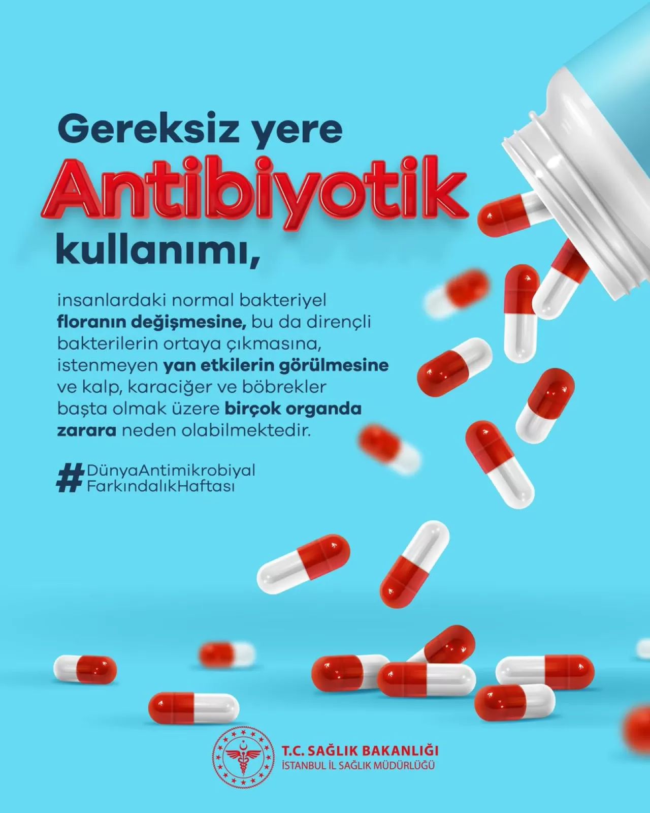 İstanbul Sağlık Müdürlüğü'nden Antibiyotik Uyarısı: Hekim Önerisi Olmadan Kullanmayın
