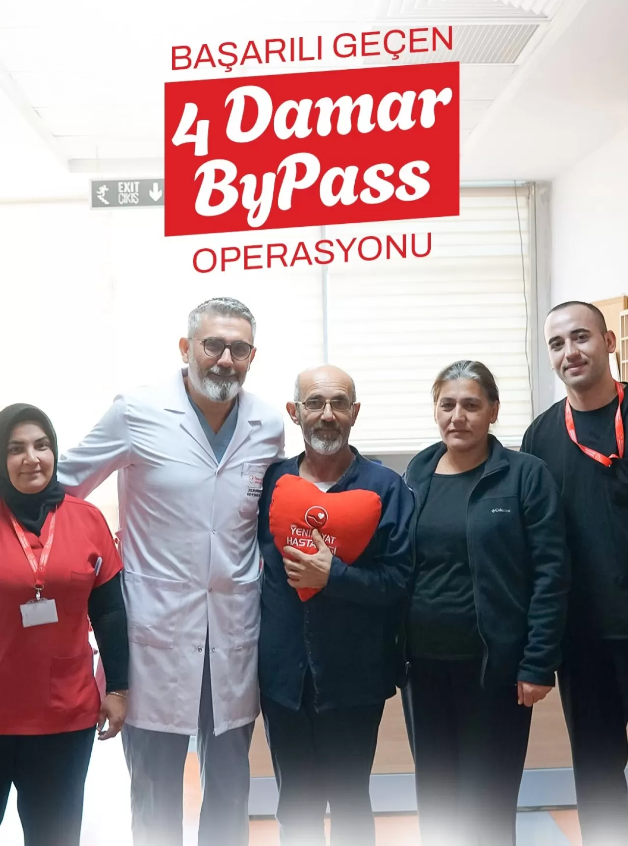 Osmaniye'de Hasta 4 Damar By-Pass Ameliyatı Sonrası Taburcu Edildi