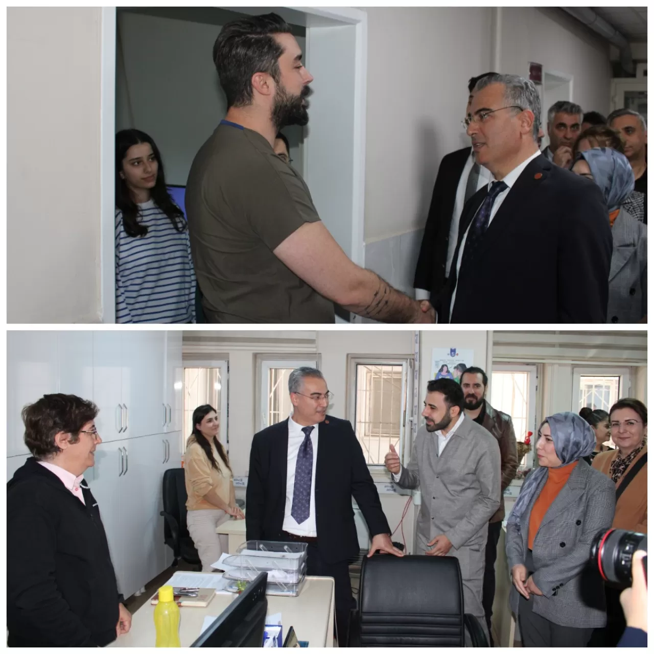 Selahaddin Eyyubi Devlet Hastanesi'nde İl Sağlık Müdürlüğü Heyetinden Ziyaret