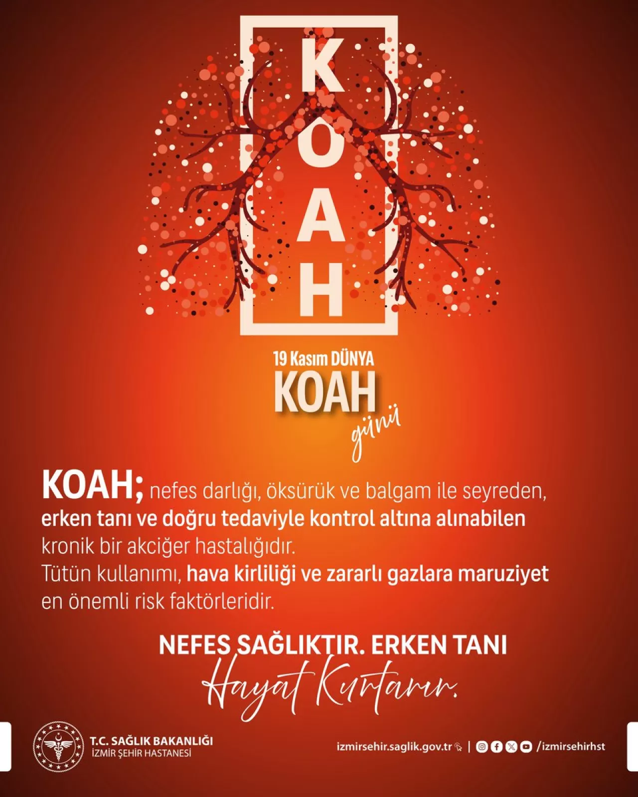 İzmir Şehir Hastanesi, Dünya KOAH Günü'nde Erken Tanının Önemine Dikkat Çekti