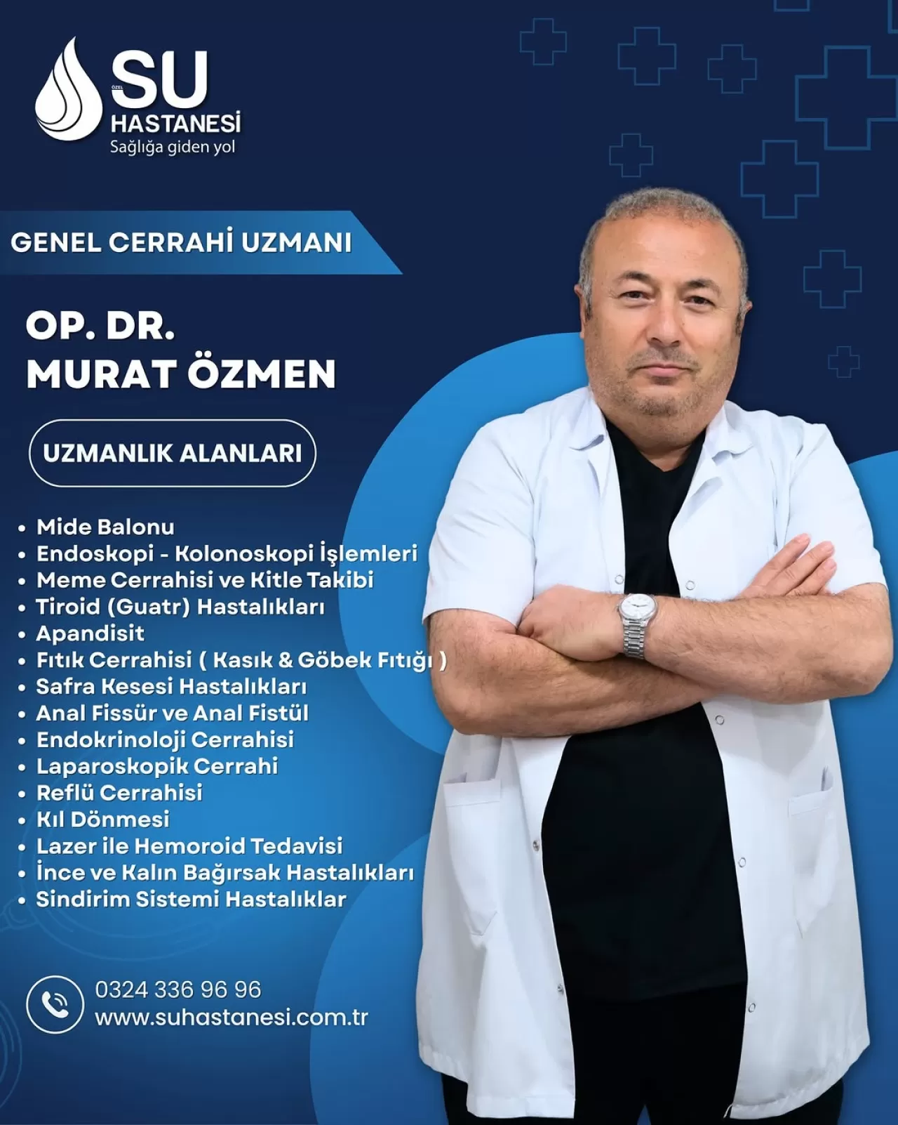 Op. Dr. Murat Özmen, Mersin'de Genel Cerrahi Hizmetleri İçin Görev Başında