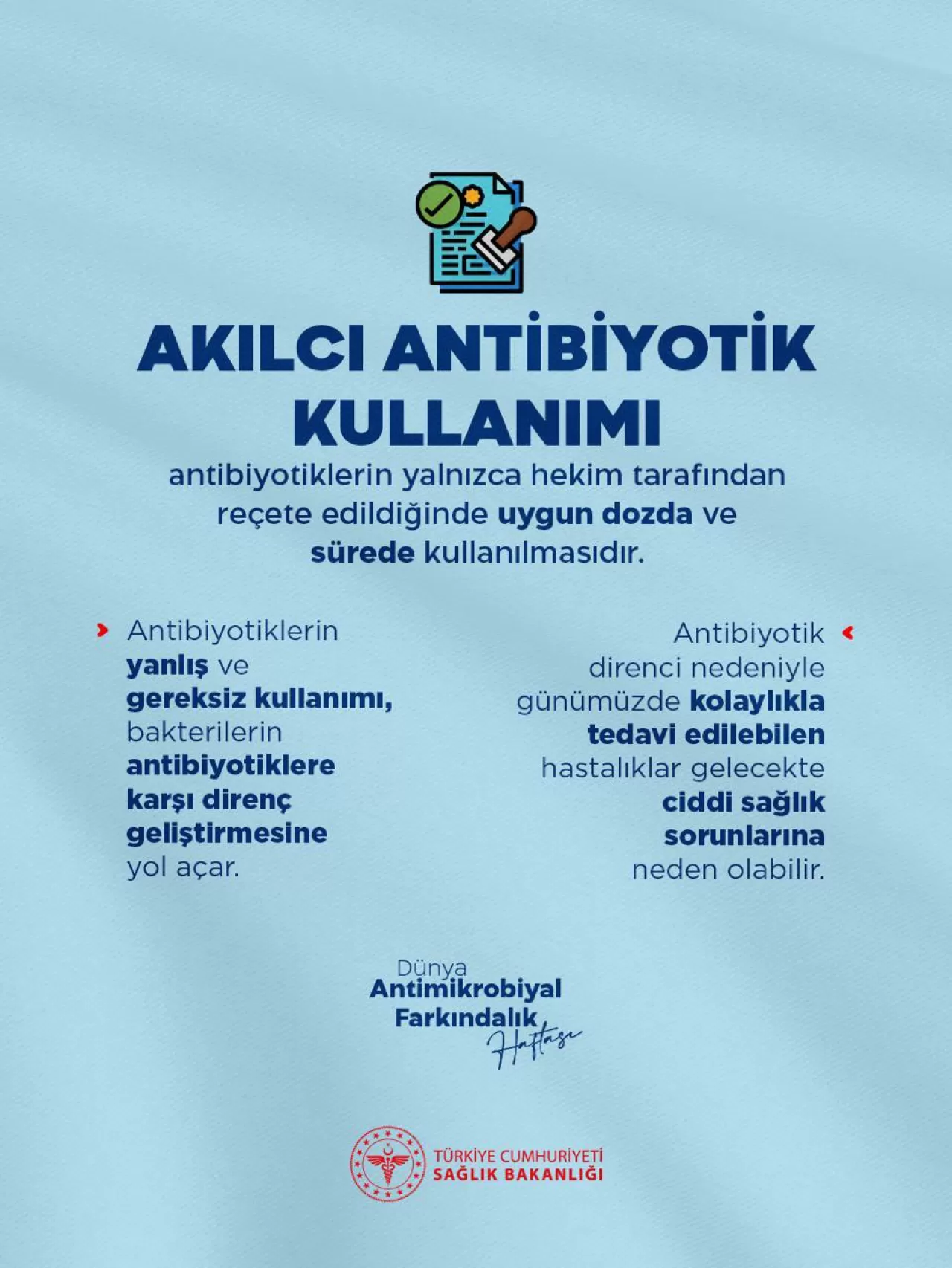 Bingöl'de Akılcı Antibiyotik Kullanımı Vurgulandı