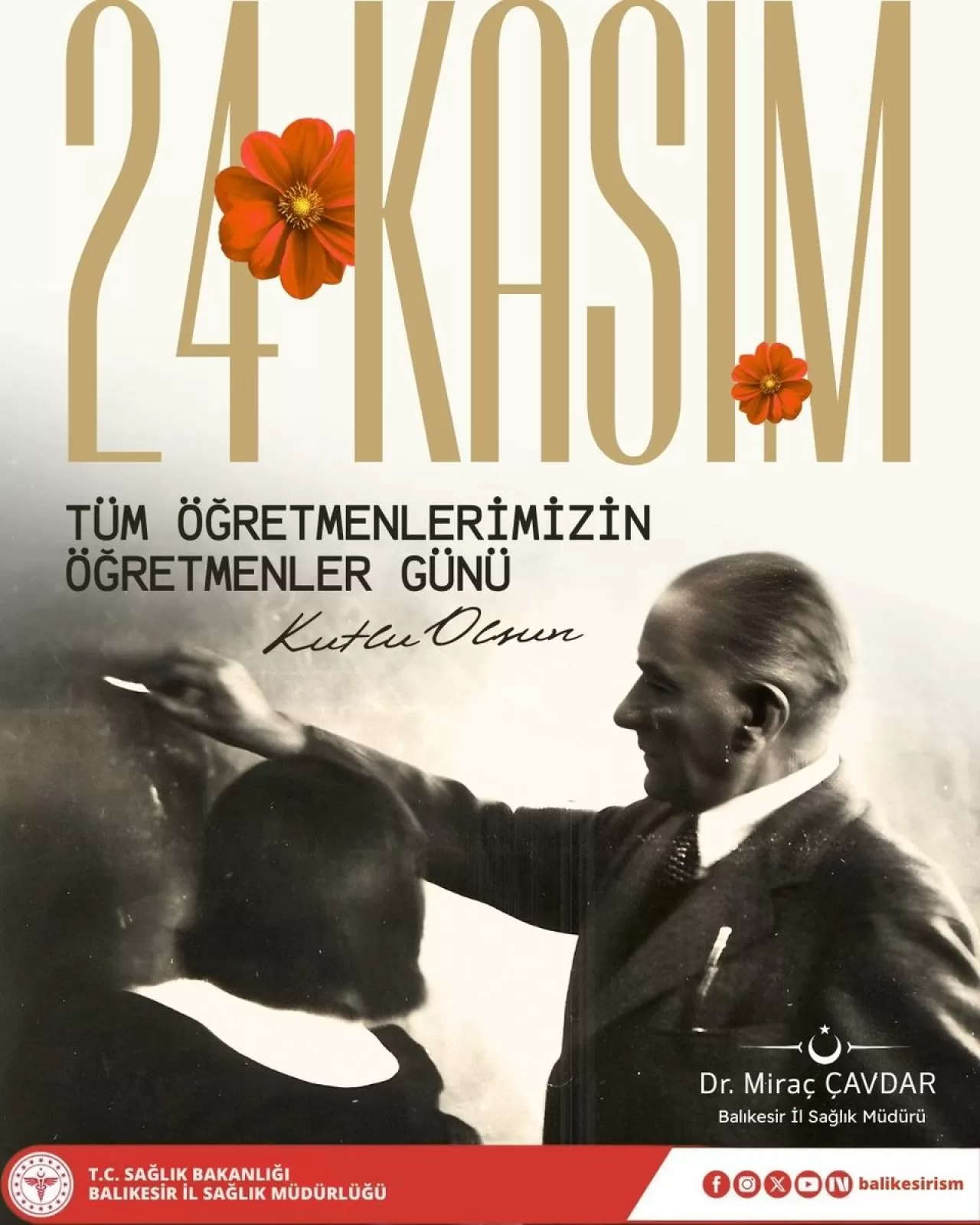 Balıkesir'de Öğretmenler Günü Sağlık Çalışanlarının Katılımıyla Kutlandı