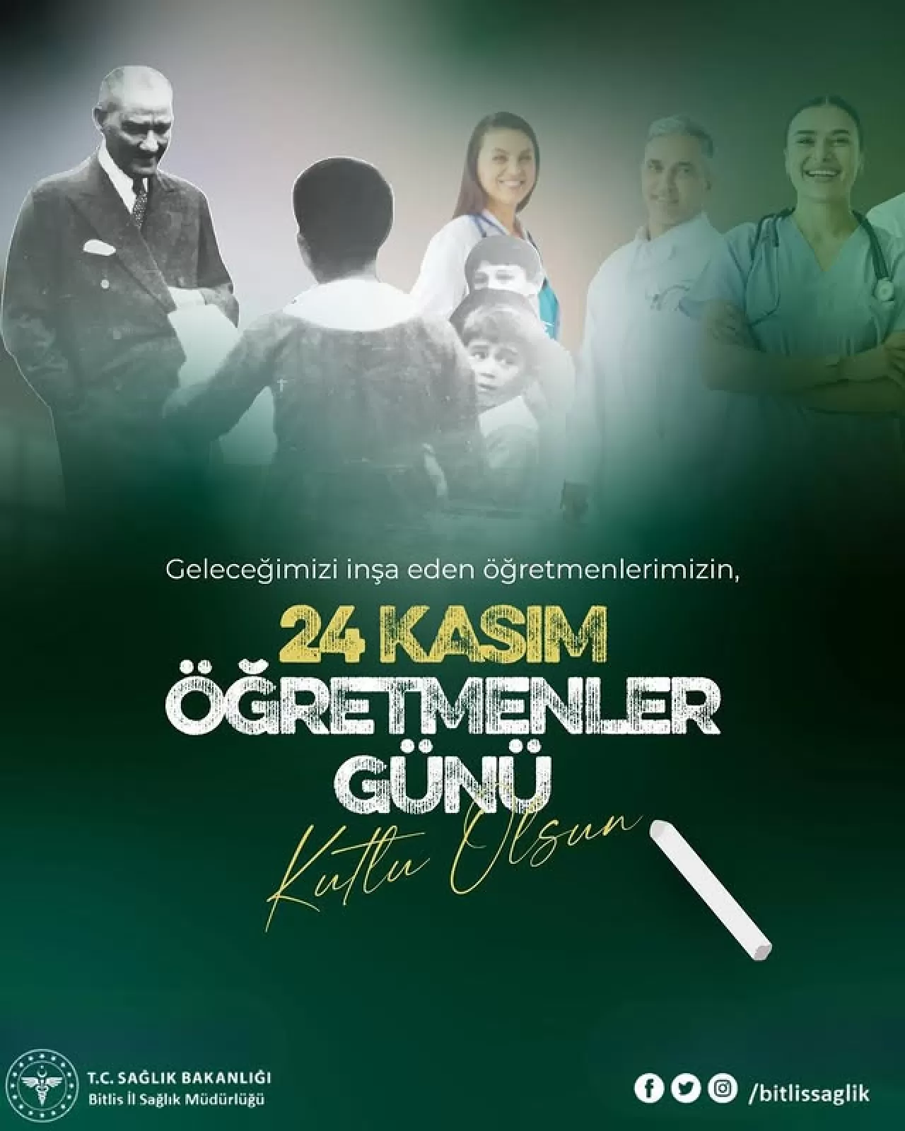 Bitlis'te Öğretmenler Günü Kutlaması