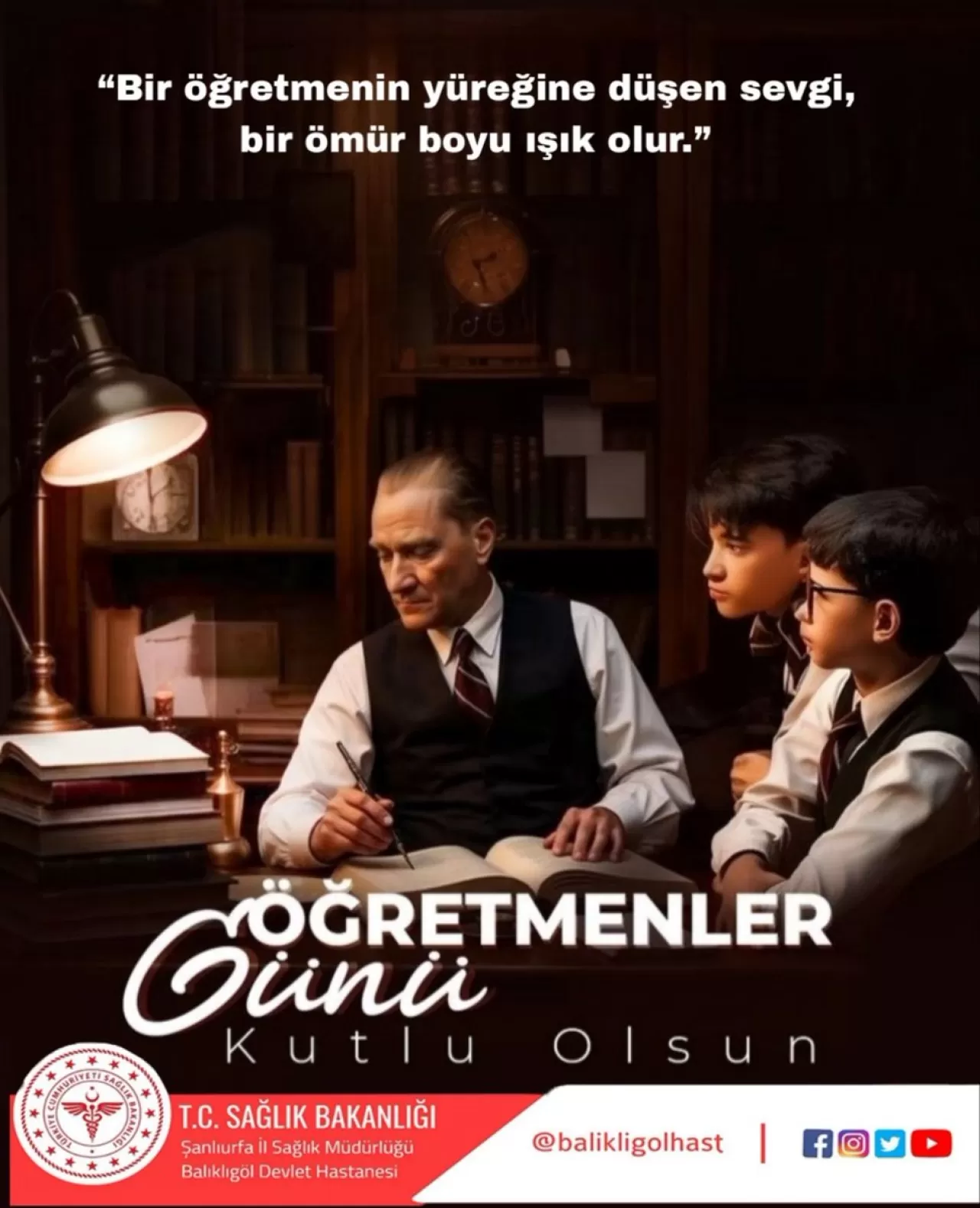 Balıklıgöl Devlet Hastanesi'nden Öğretmenler Günü Mesajı
