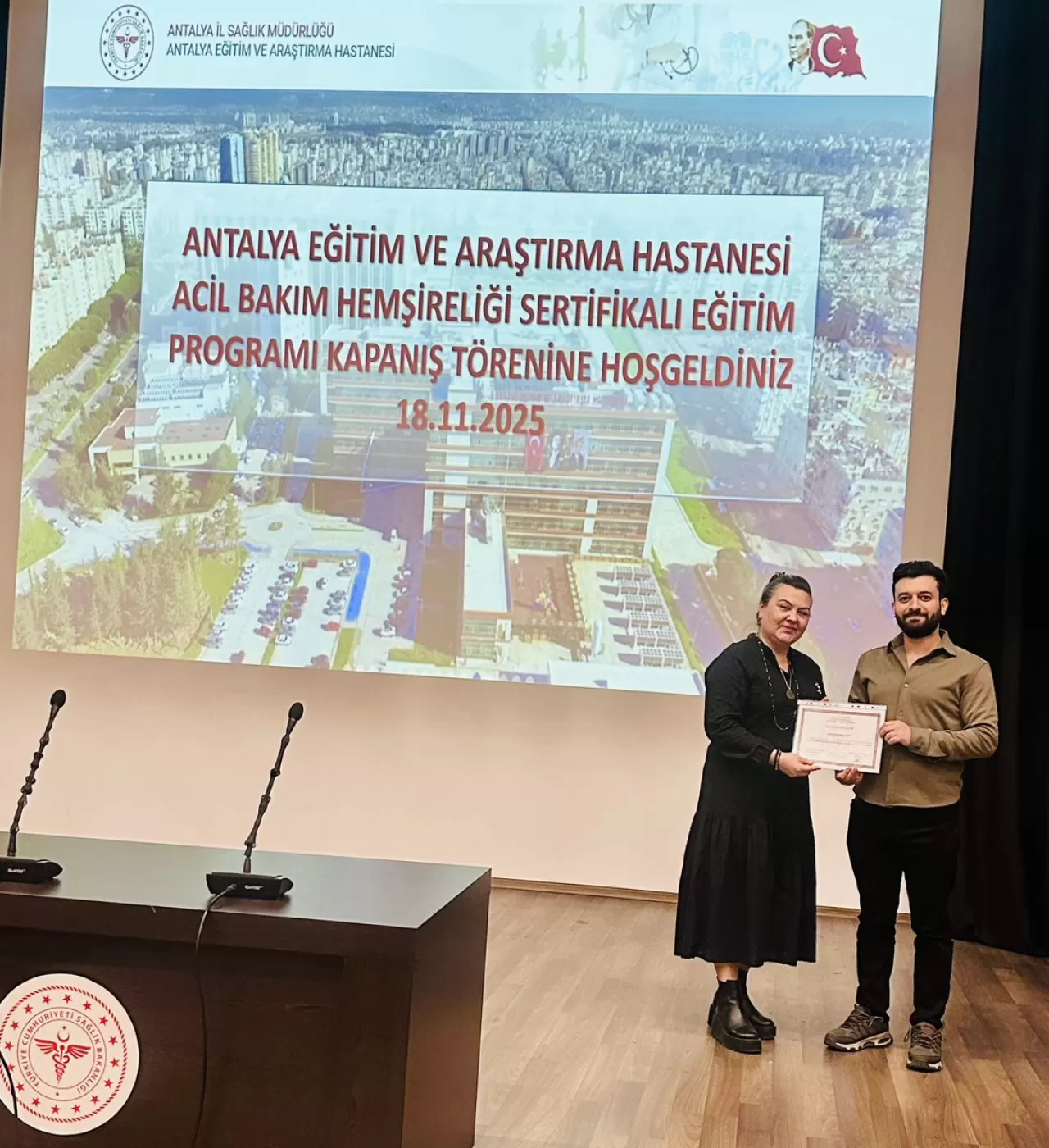 Antalya'da Sağlık Çalışanlarına Yönelik İlk Yardım Eğitimi Tamamlandı