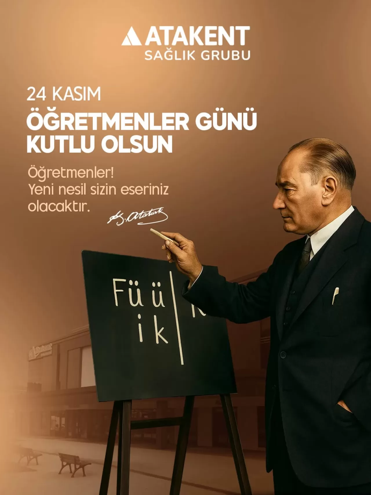 Yalova Özel Atakent Hastanesi'nden 24 Kasım Öğretmenler Günü Mesajı