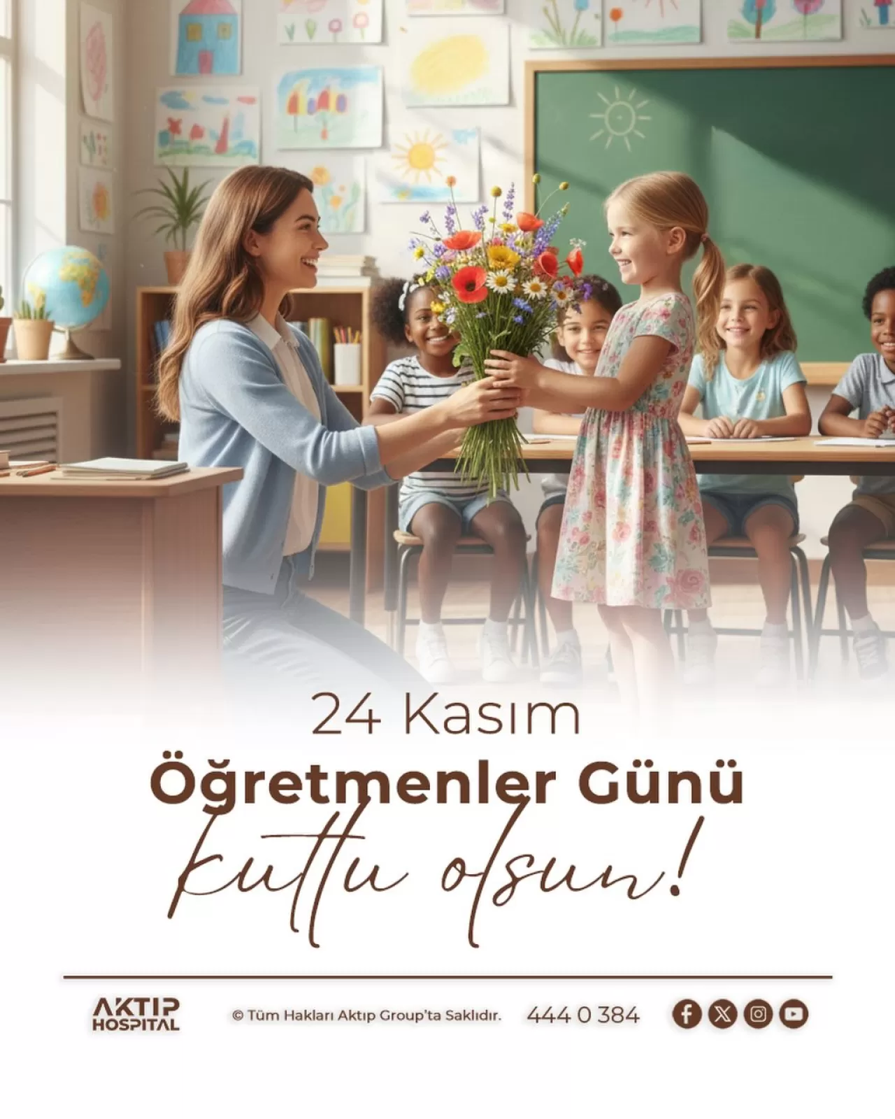 Bartın Aktıp Hastanesi'nden 24 Kasım Öğretmenler Günü Mesajı