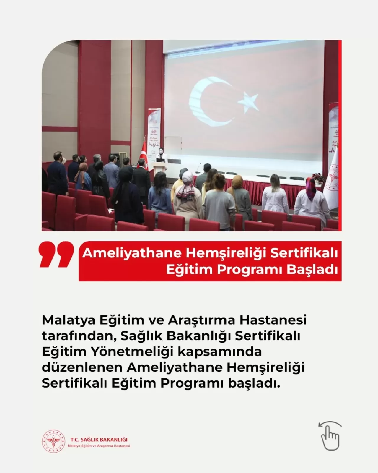 Malatya'da Ameliyathane Hemşireliği Sertifikalı Eğitim Programı Başladı