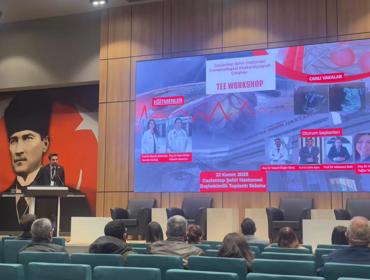 Gaziantep'te Transözofageal Ekokardiyografi Eğitimi Gerçekleştirildi