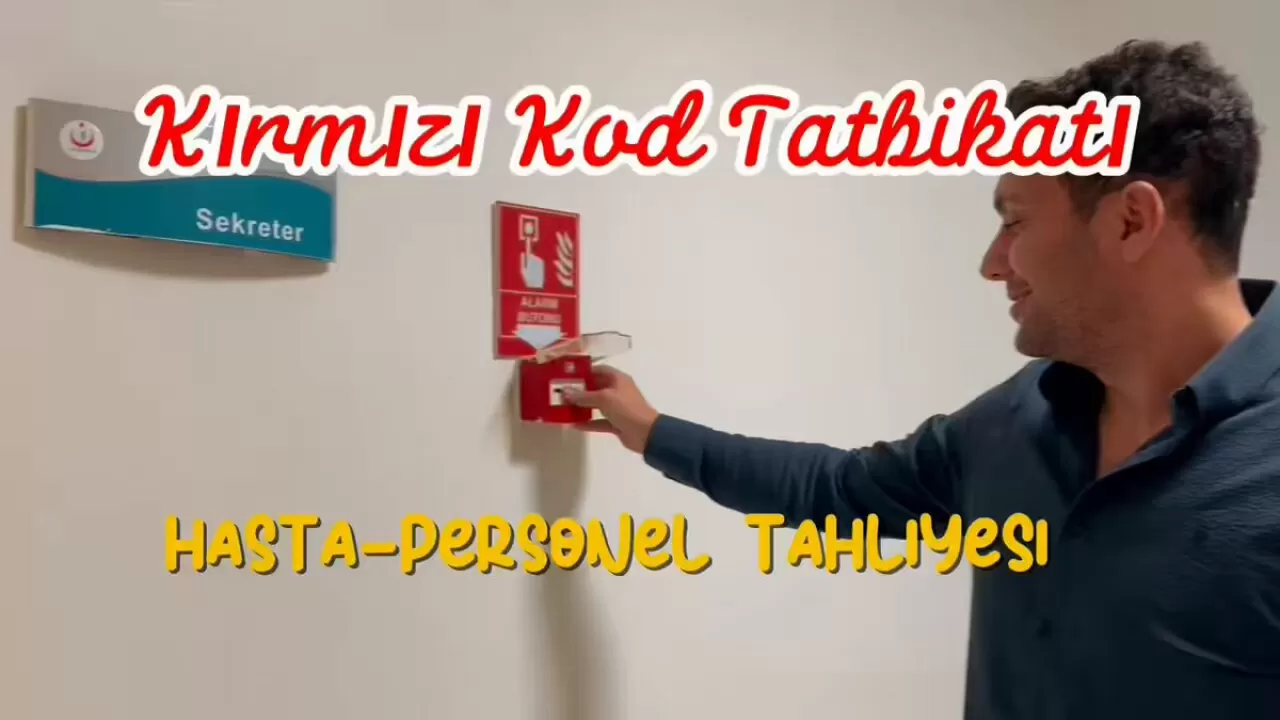 Kırklareli Eğitim ve Araştırma Hastanesi'nde Yangın Tatbikatı Başarıyla Gerçekleştirildi