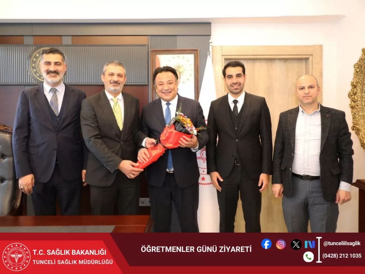 Tunceli'de 24 Kasım Öğretmenler Günü Makam Ziyareti ile Kutlandı