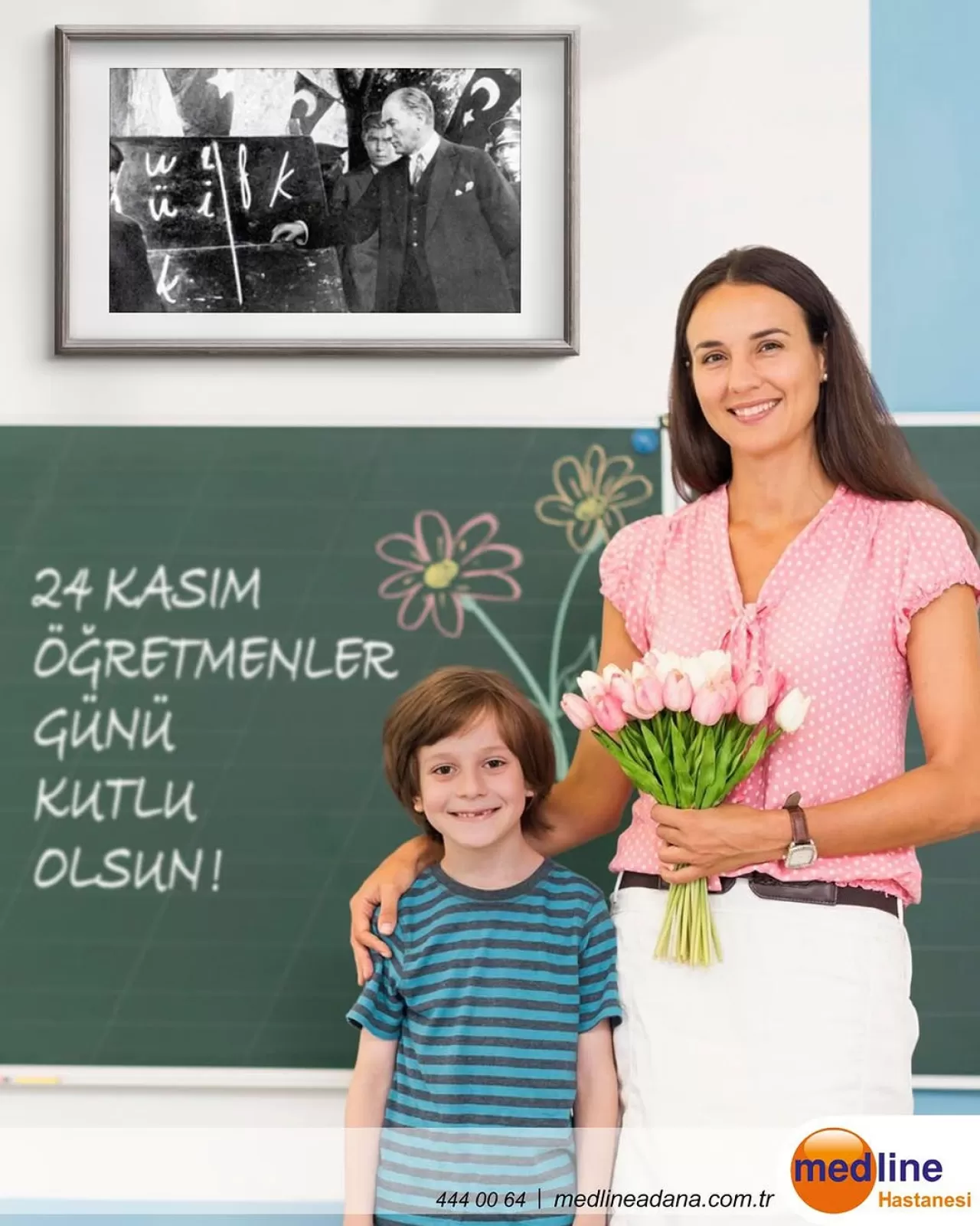 Medline Adana Hastanesi'nden Öğretmenler Günü Mesajı