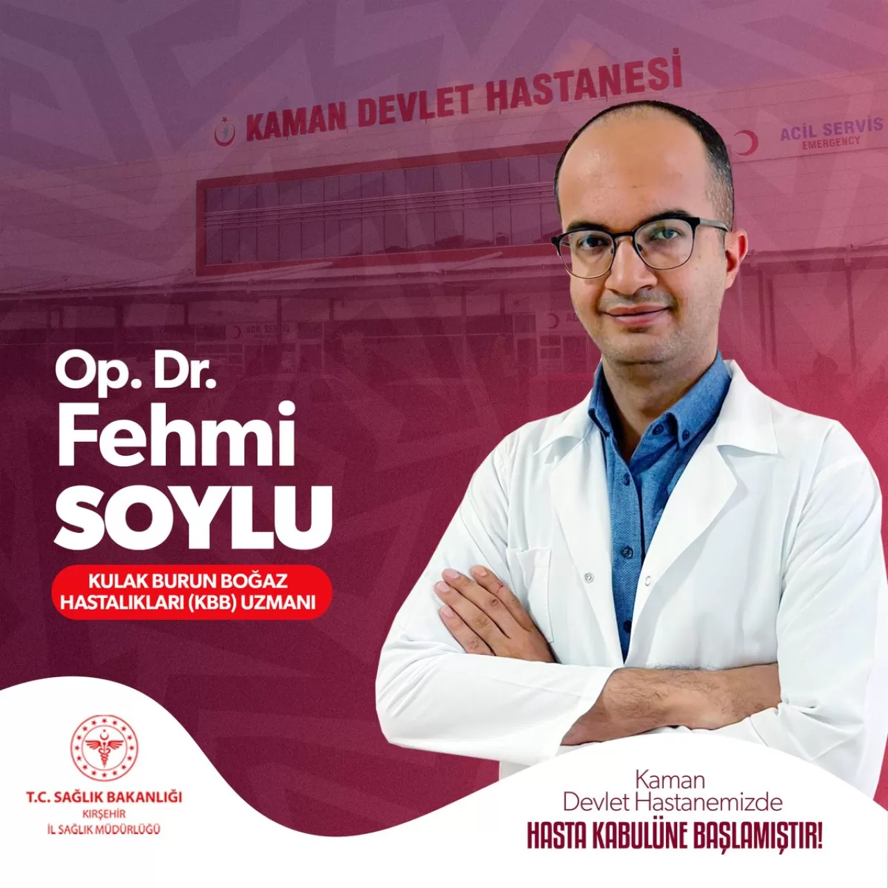 Kaman Devlet Hastanesi'nde Hekim Ataması Yapıldı