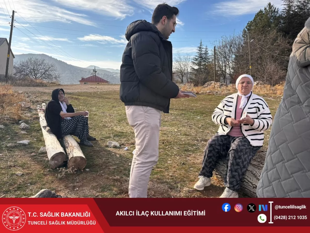 Tunceli'de Köylerde Akılcı İlaç Kullanımı Eğitimi Gerçekleştirildi