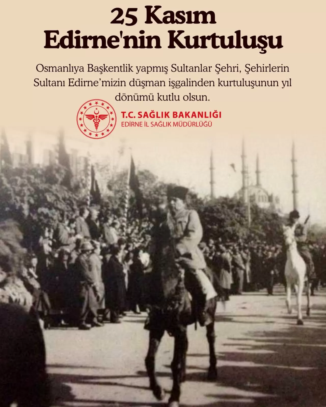 Edirne'nin Kurtuluşunun 100. Yılı Coşkuyla Kutlandı