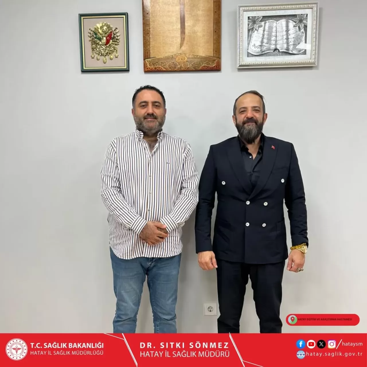 AK Parti Hatay İl Başkan Yardımcısı Aydın Kapıcı, Hastane Başhekimi'ne Hayırlı Olsun Ziyaretinde Bulundu