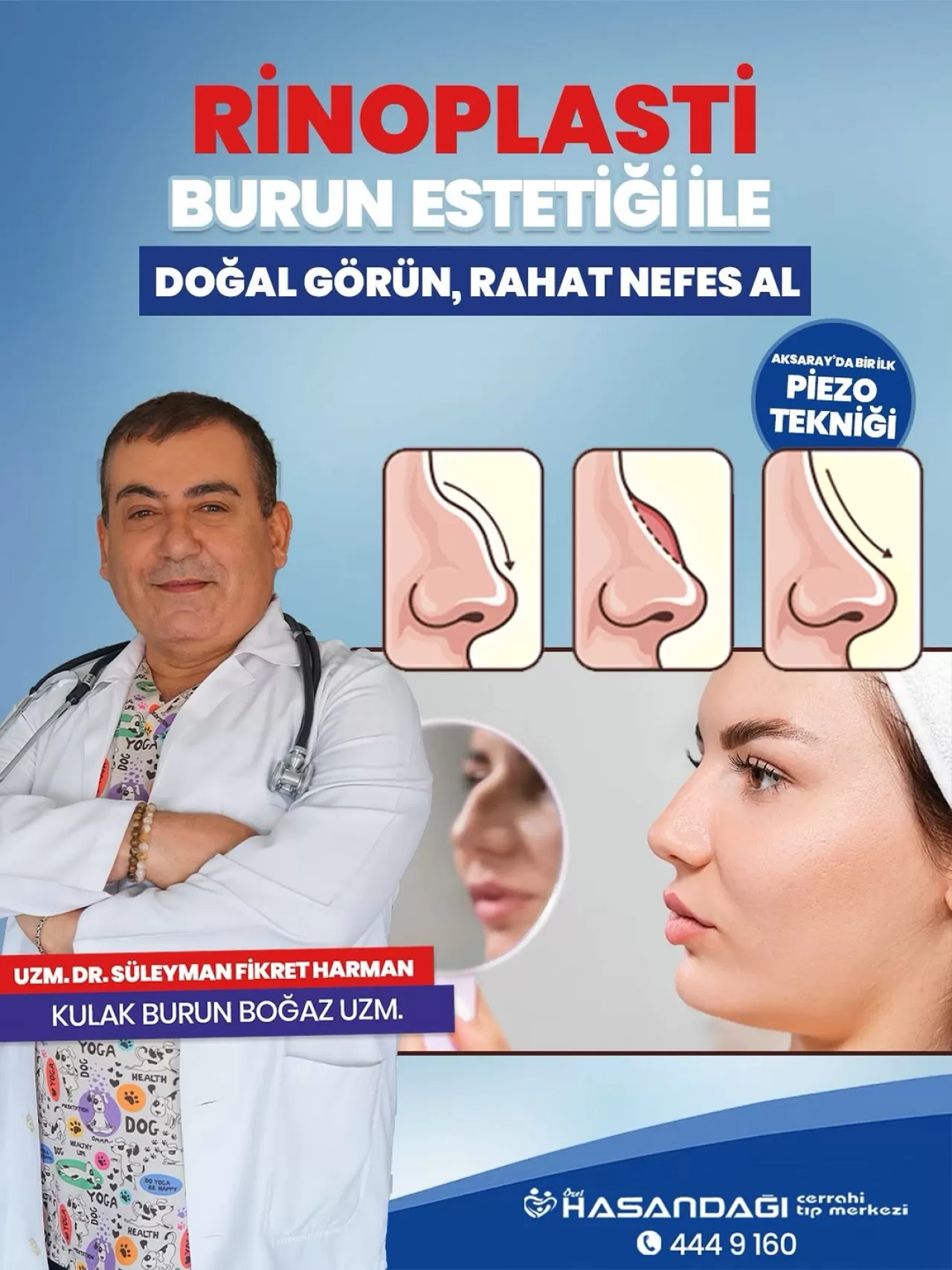 Hasandağı Cerrahi Tıp Merkezi'nde Kişiye Özel Burun Estetiği