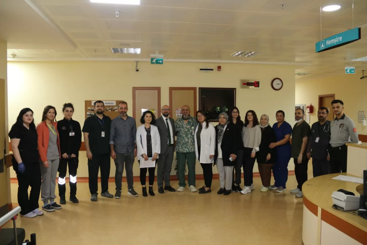 Kırşehir'de Hastanede Mavi Kod Tatbikatı Gerçekleştirildi