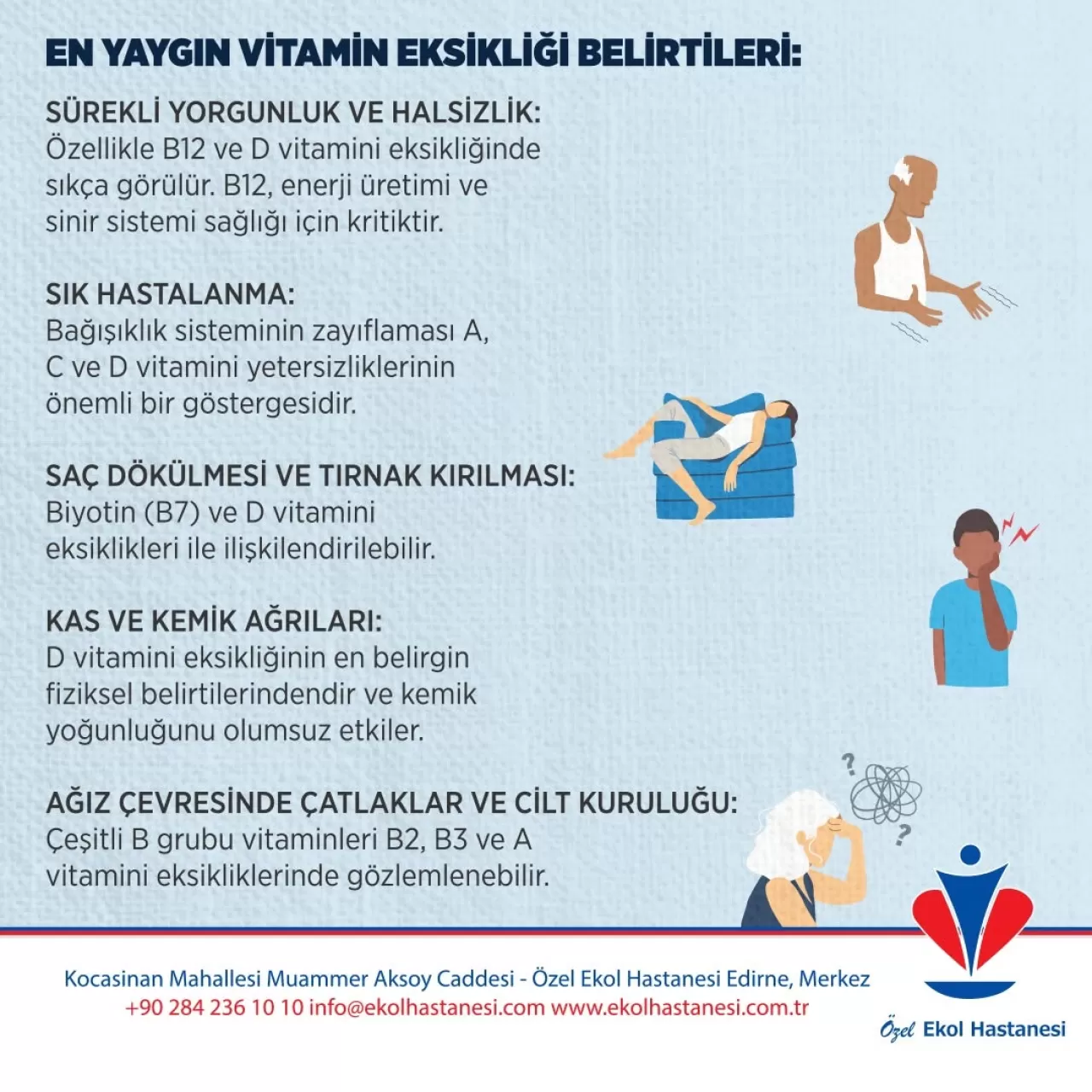 Vitamin Eksiklikleri Belirtileri ve Tedavi Yöntemleri | Sağlıklı Yaşam Önerileri