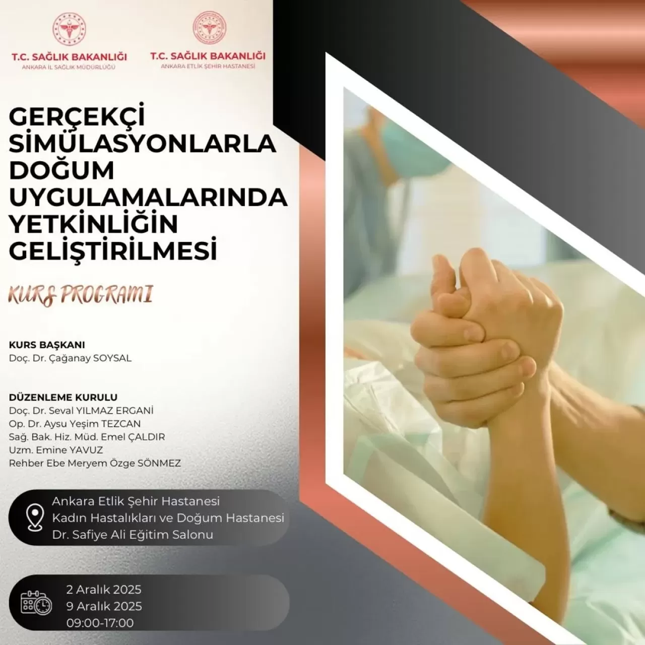 Ankara Etlik Şehir Hastanesi'nde Gerçekçi Doğum Simülasyonları ile Eğitim Programı