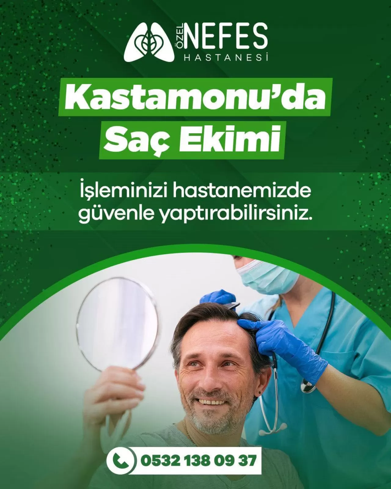 Kastamonu'da Saç Ekimi Hizmeti Özel Nefes Hastanesi'nde