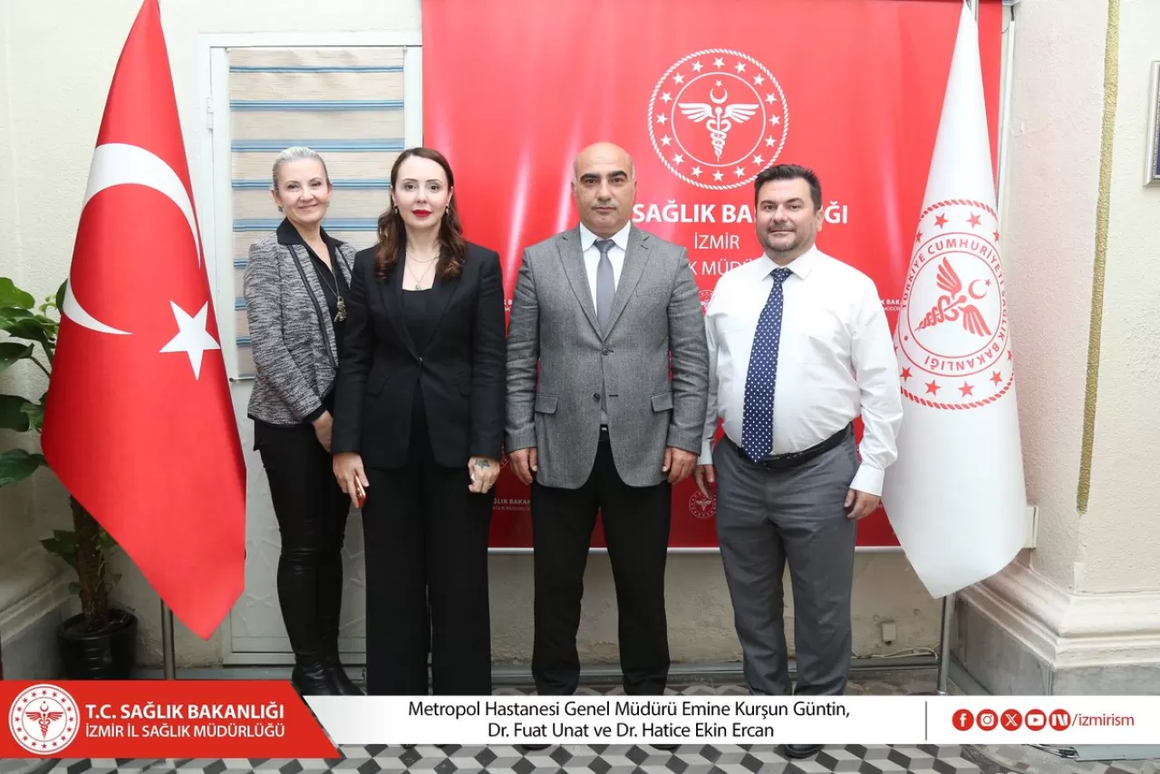 Metropol Hastanesi Yönetimi, İzmir İl Sağlık Müdürü Doç. Dr. Ayhan Kul'u Ziyaret Etti