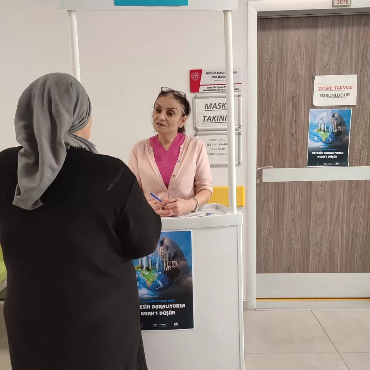 Kahramankazan'da 19 Kasım Dünya KOAH Günü'nde Farkındalık Etkinliği Düzenlendi