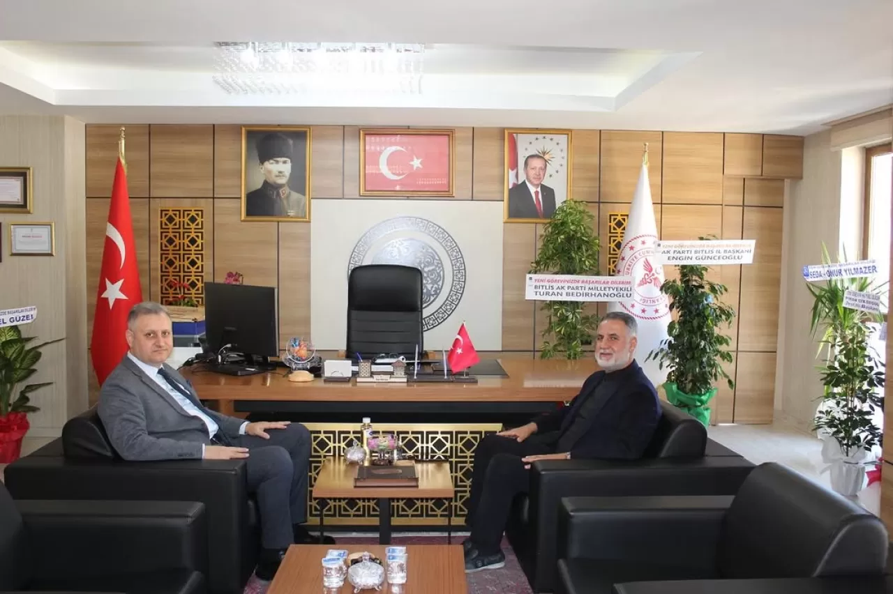 Bitlis İl Sağlık Müdürü Ergene'ye Hayırlı Olsun Ziyareti
