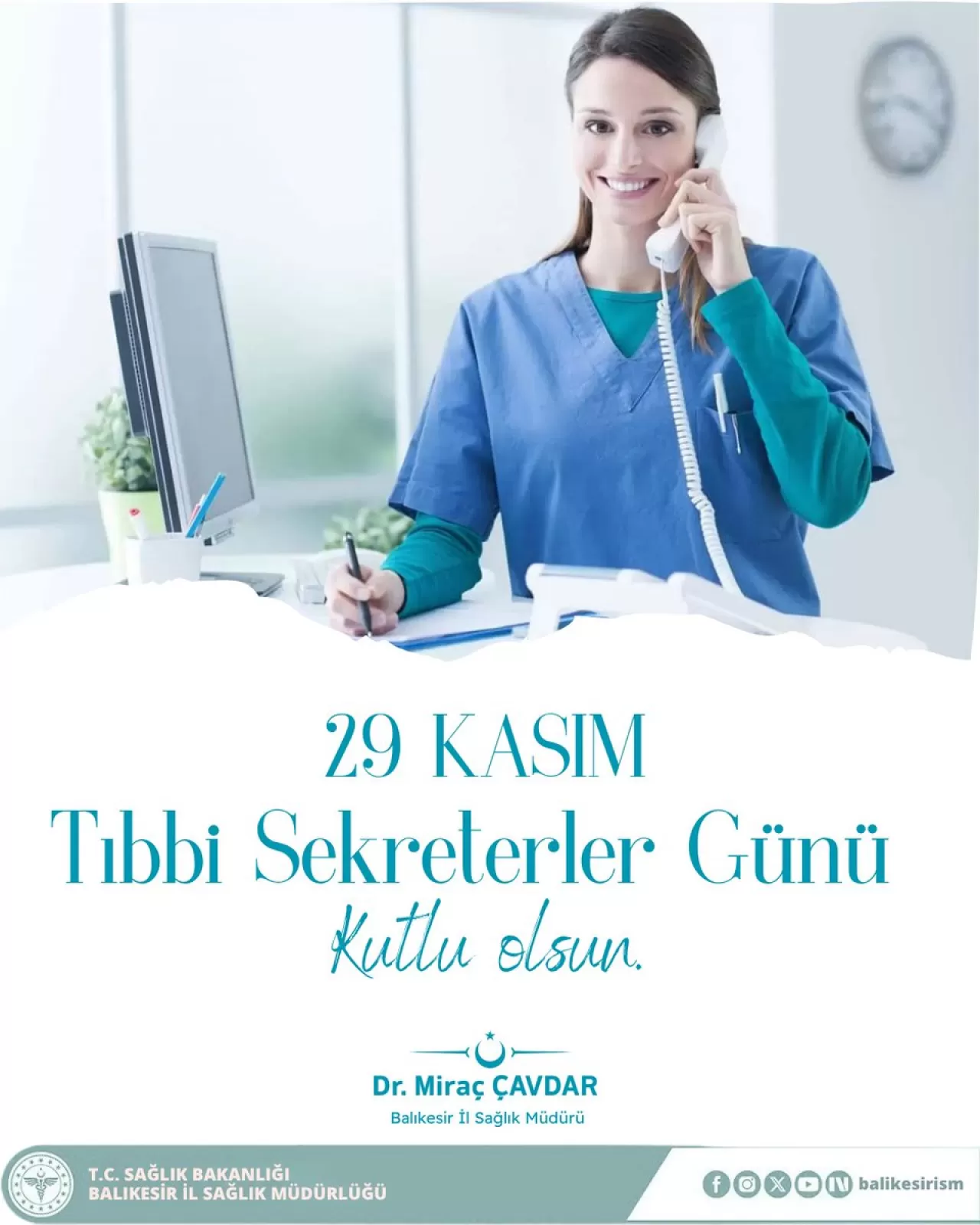 Balıkesir'de Tıbbi Sekreterler Günü Kutlandı