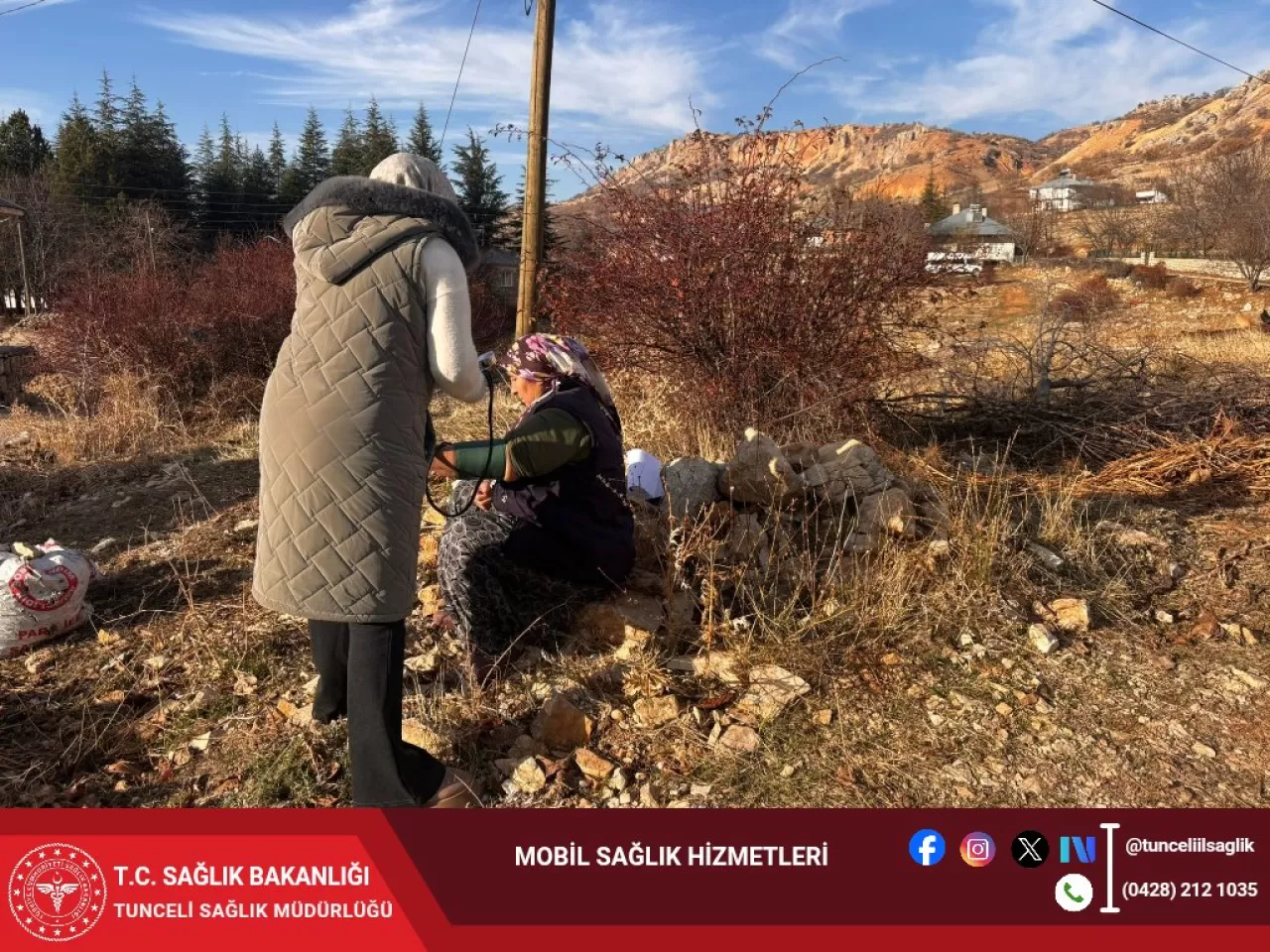 Tunceli'de Köylere Mobil Sağlık Hizmeti Ulaştırılıyor