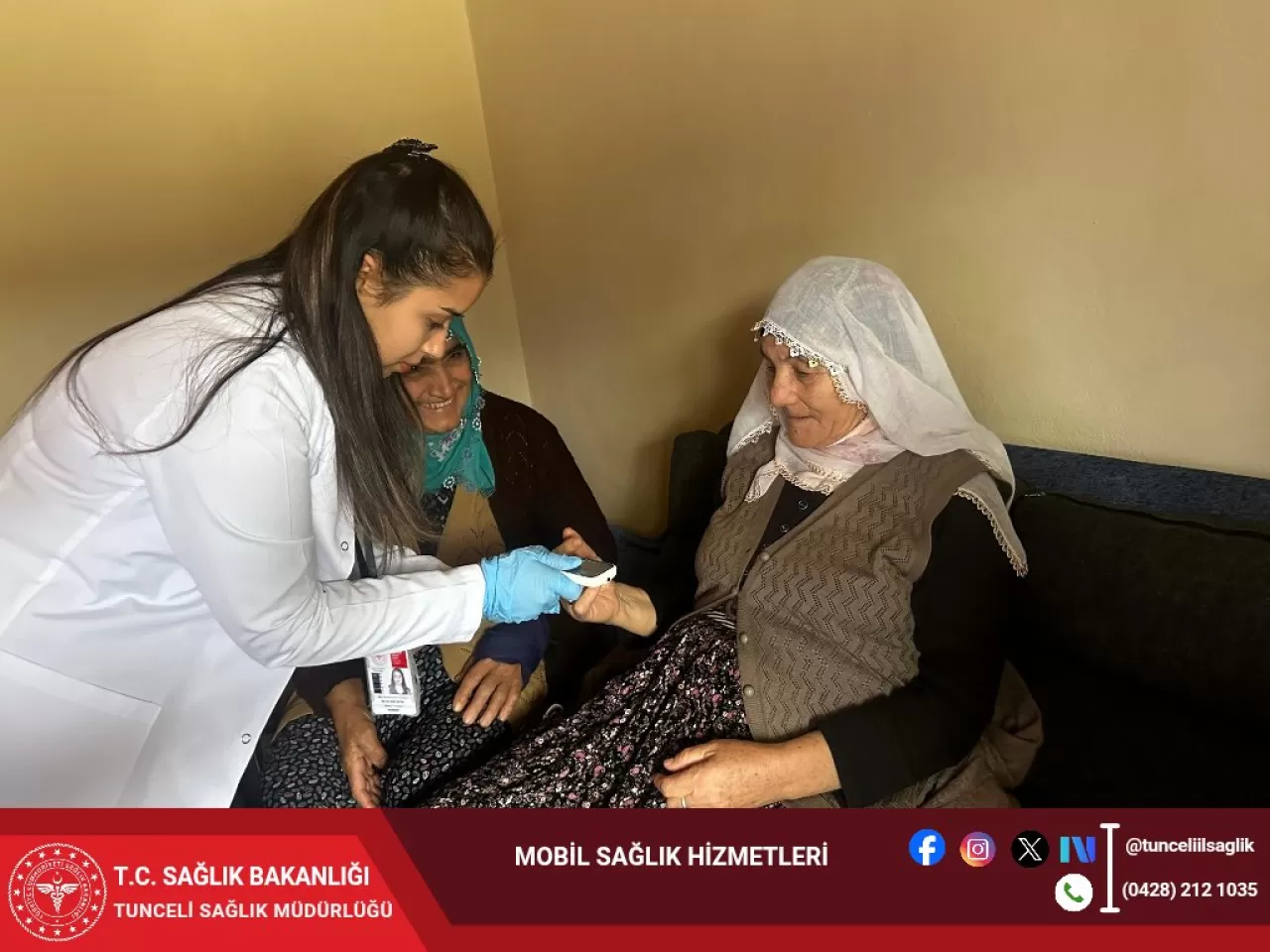 Çemişgezek'te Köy Köy Gezen Mobil Sağlık Hizmeti