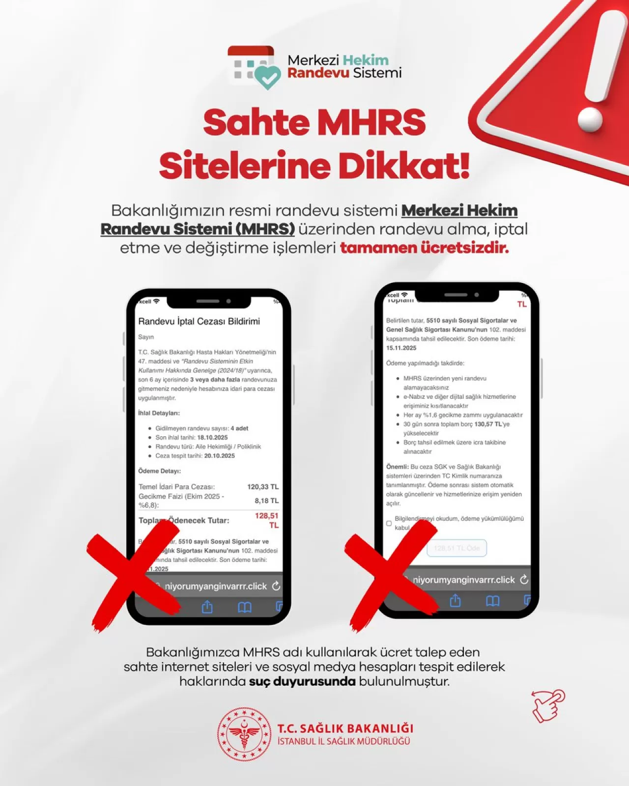 Sahte MHRS Sitelerine Karşı Vatandaşlar Uyarıldı