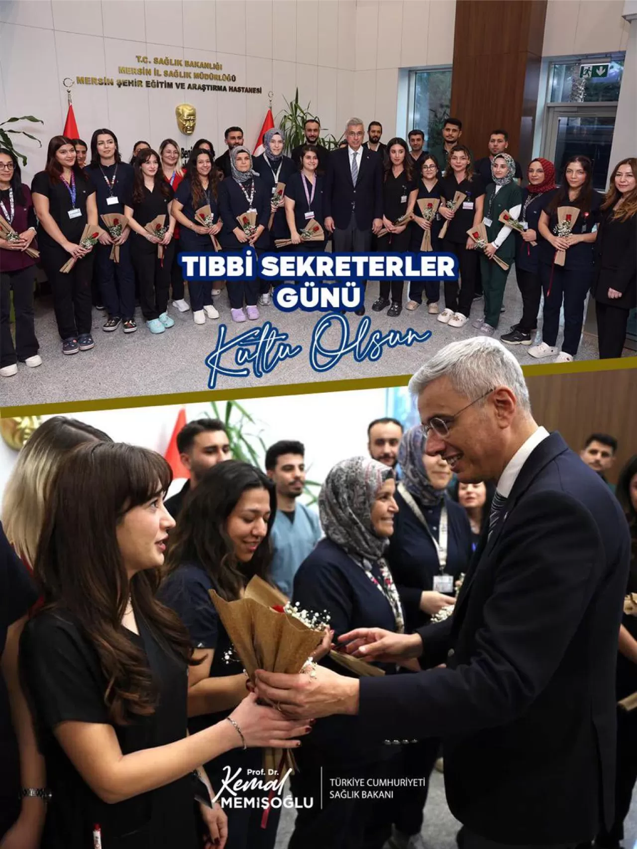 Tıbbi Sekreterler Günü'nde Sağlık Bakanı Memişoğlu'ndan Teşekkür Mesajı