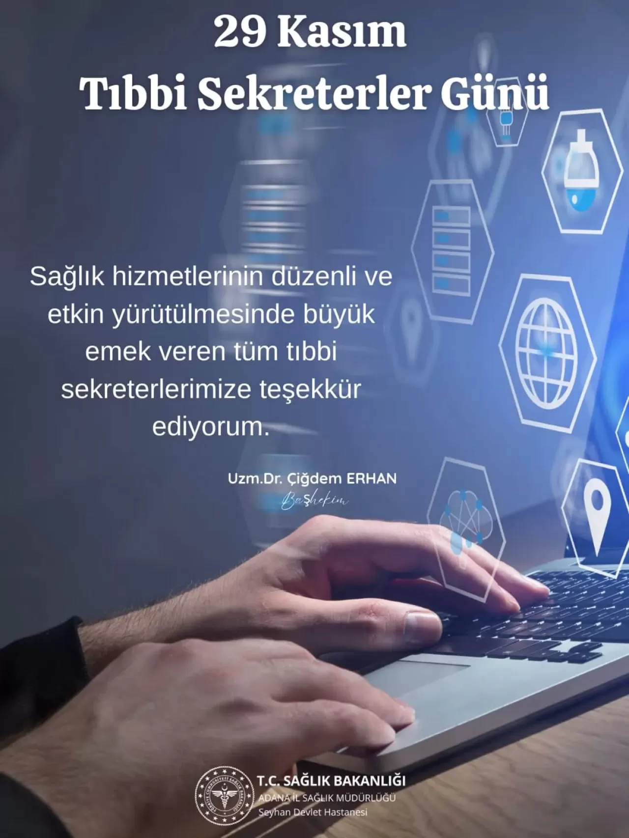 Seyhan Devlet Hastanesi'nde Tıbbi Sekreterler Günü Kutlaması