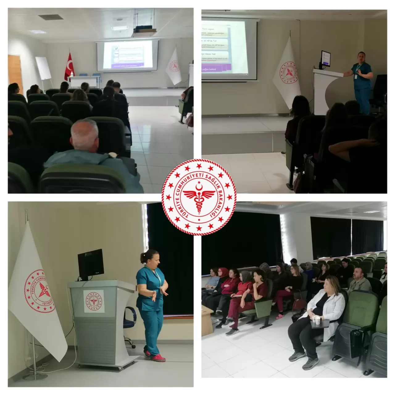 Biga Devlet Hastanesi'nde Yoğun Bakım Personeline Enfeksiyon Kontrol Eğitimi