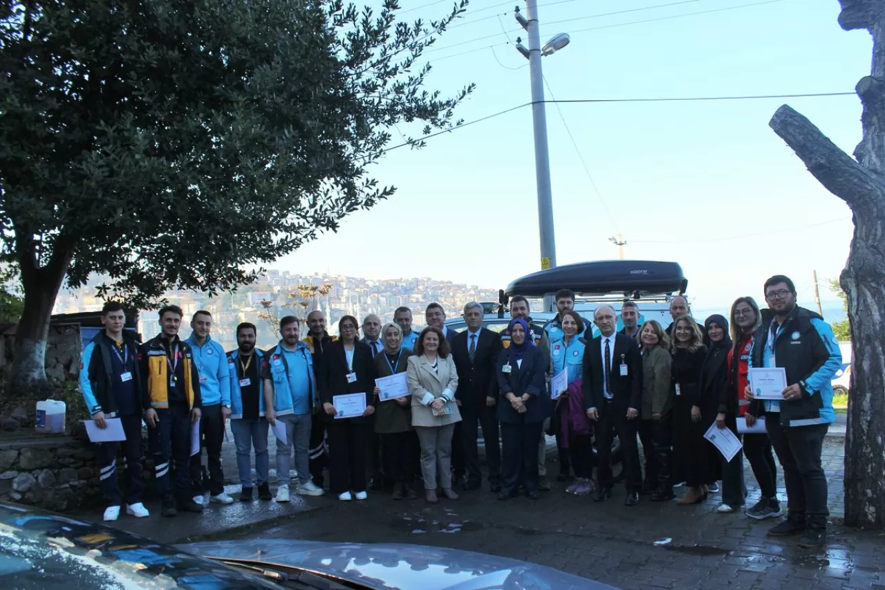 Zonguldak'ta 2025 Yılı Yerel Düzey Saha Tatbikatı'na Katılan Personel Ödüllendirildi