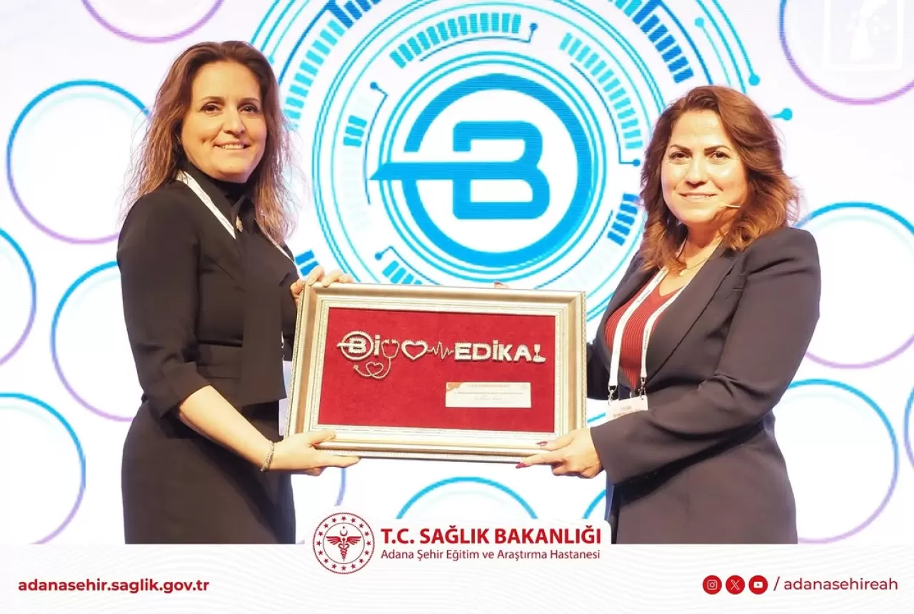 Adana Şehir Hastanesi, Biyomedikal Kongresi'nde Plaketle Onurlandırıldı