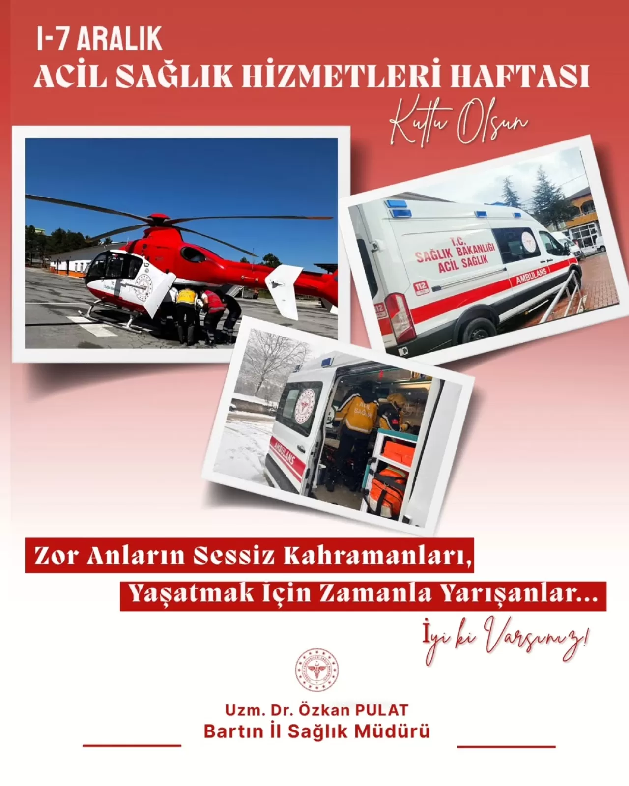 Bartın'da Acil Sağlık Hizmetleri Haftası Kutlandı