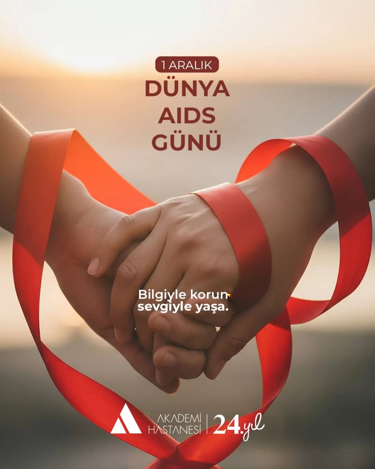 1 Aralık Dünya AIDS Günü'nde Bilinçlenme ve Farkındalık Vurgusu