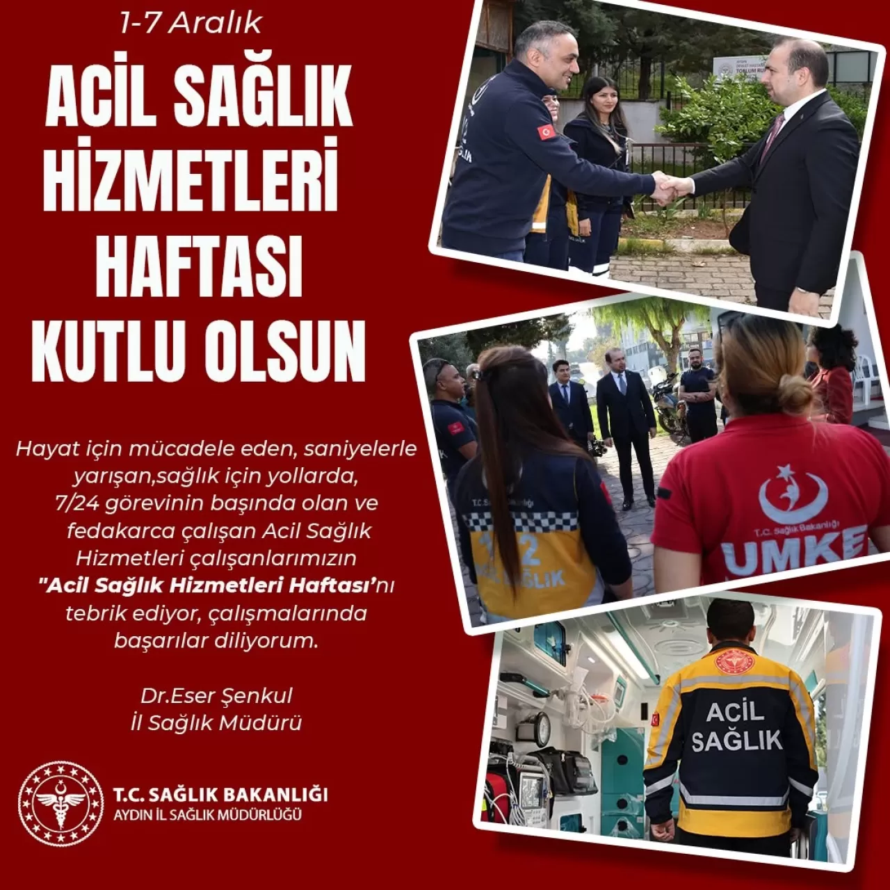 Aydın'da 112 Acil Sağlık Hizmetleri Haftası Kutlandı