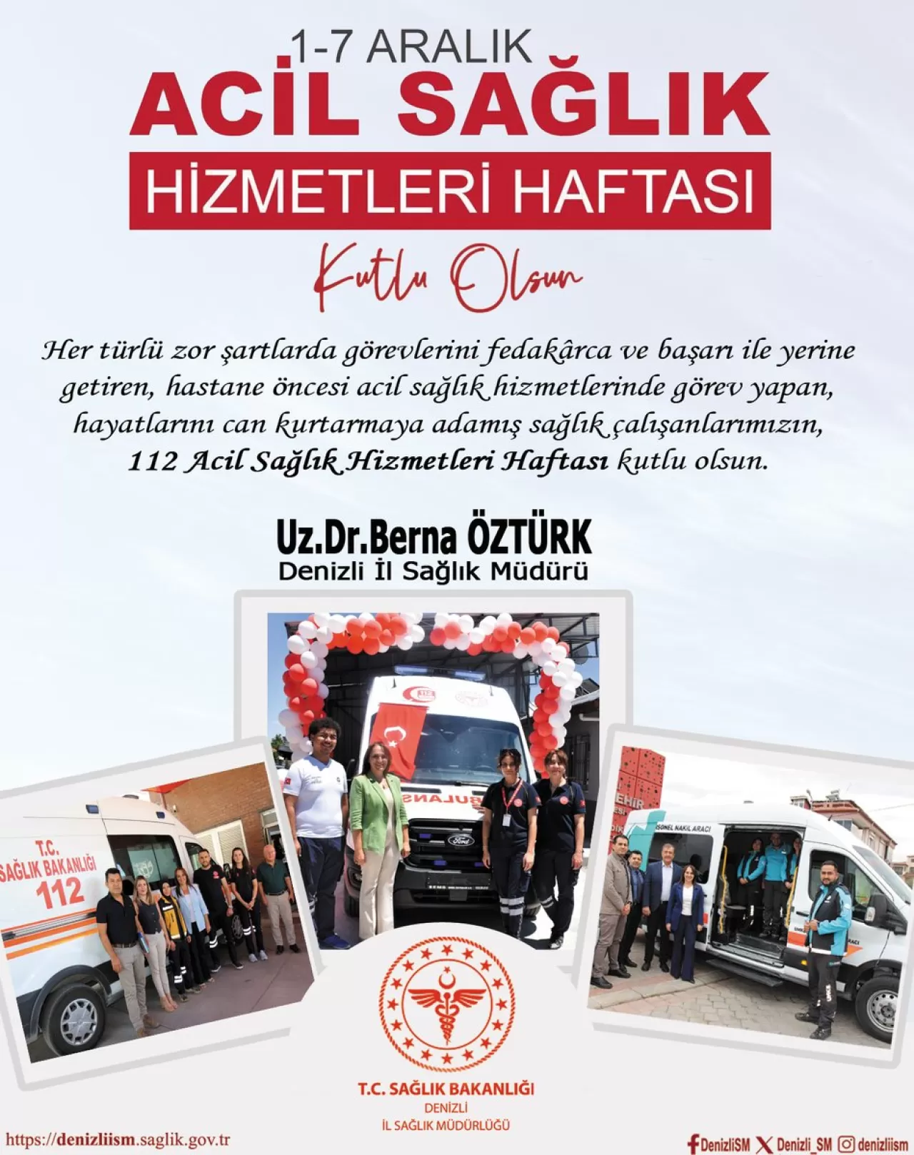 Denizli'de 112 Acil Sağlık Hizmetleri Haftası Kutlandı