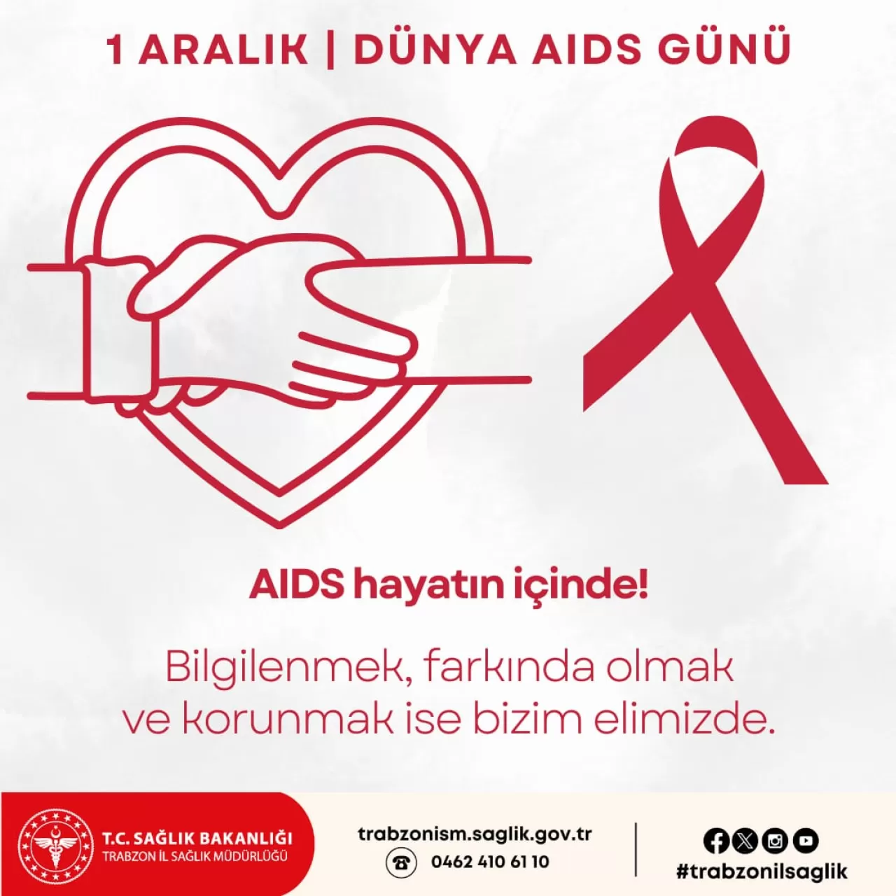 1 Aralık Dünya AIDS Günü'nde Farkındalık Vurgusu