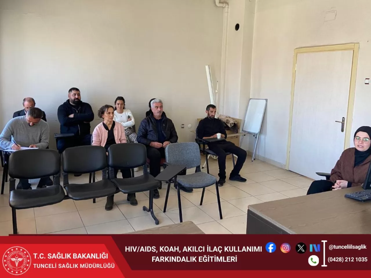 Tunceli'de Sağlık Personeline KOAH, Akılcı İlaç ve HIV/AIDS Eğitimi