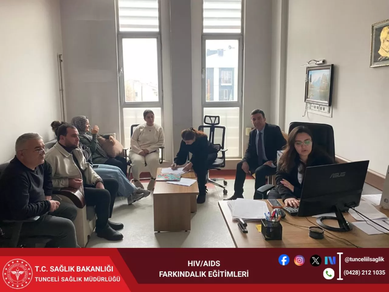 Tunceli'de Sağlık Personeline HIV/AIDS Farkındalık Eğitimi Verildi