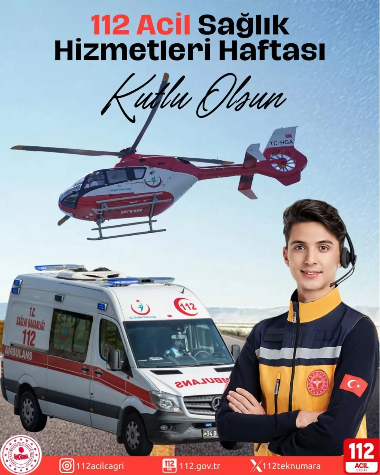 Karaman'da 112 Acil Çağrı Merkezi, Acil Sağlık Hizmetleri Haftası'nı Kutladı