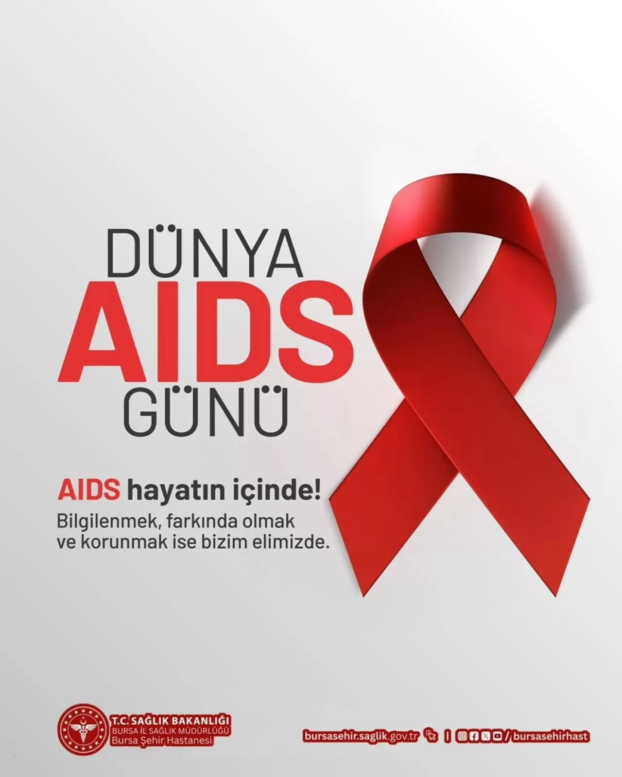 Bursa Şehir Hastanesi, Dünya AIDS Günü'nde Farkındalığa Dikkat Çekti